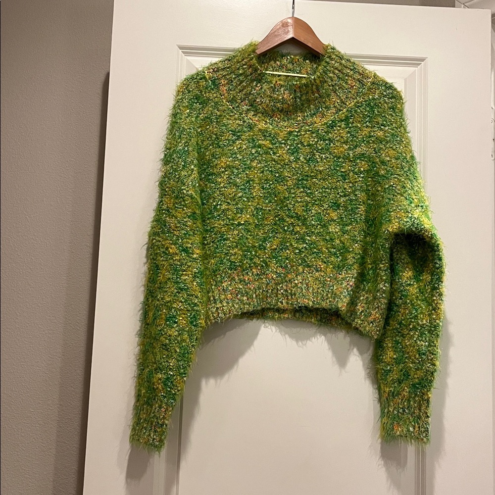 Free People Green Sweater